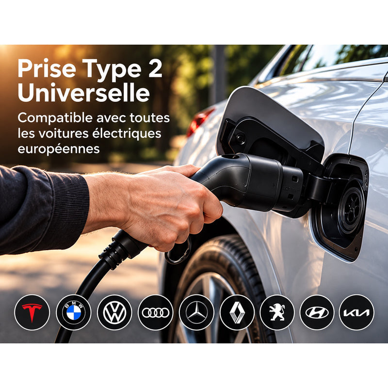 Chargeur portable voiture électrique 7 kW Type 2 – Spacile